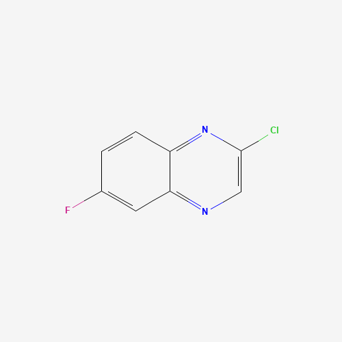 2-CHLORO-6-FLUOROQUINOXALINE (CAS: 55687-33-7) - Chemical Structure and Molecular Formula 