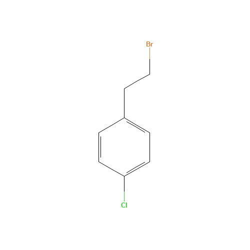 4-CHLOROPHENETHYL BROMIDE  97 (CAS: 6529-53-9) - Chemical Structure and Molecular Formula 