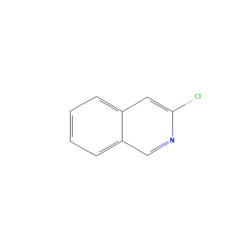 3-Chloroisoquinoline (CAS: 19493-45-9) - Chemical Structure and Molecular Formula 