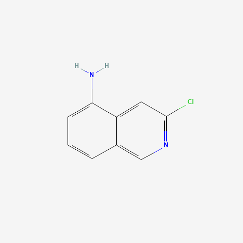5-Isoquinolinamine,3-chloro-(9CI) (CAS: 58142-49-7) - Chemical Structure and Molecular Formula 