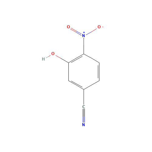 3-HYDROXY-4-NITROBENZONITRILE (CAS: 18495-15-3) - Chemical Structure and Molecular Formula 
