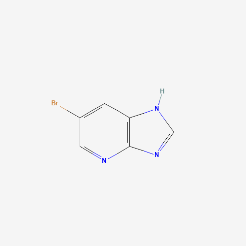 6-BROMO-4H-IMIDAZO[4,5-B]PYRIDINE (CAS: 28279-49-4) - Chemical Structure and Molecular Formula 