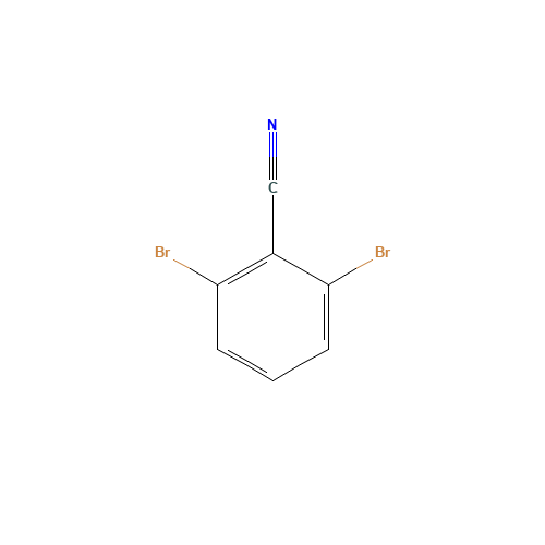 2,6-DIBROMOBENZONITRILE (CAS: 6575-12-8) - Chemical Structure and Molecular Formula 