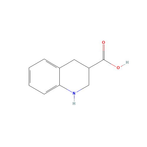 1,2,3,4-TETRAHYDRO-QUINOLINE-3-CARBOXYLIC ACID (CAS: 114527-53-6) - Chemical Structure and Molecular Formula 