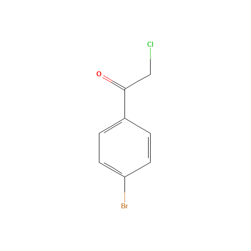 1-(4-bromophenyl)-2-chloroethan-1-one (CAS: 4209-02-3) - Chemical Structure and Molecular Formula 