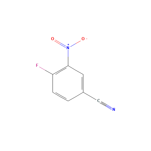 4-FLUORO-3-NITROBENZONITRILE (CAS: 1009-35-4) - Chemical Structure and Molecular Formula 