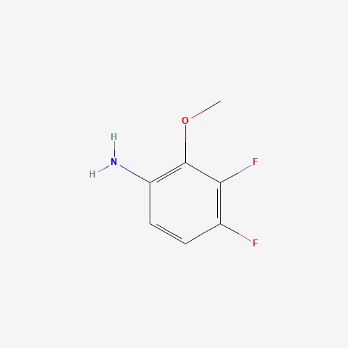3,4-Difluoro-2-methoxyaniline (CAS: 114076-35-6) - Chemical Structure and Molecular Formula 