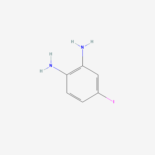 1,2-BENZENEDIAMINE,4-IODO- (CAS: 21304-38-1) - Chemical Structure and Molecular Formula 