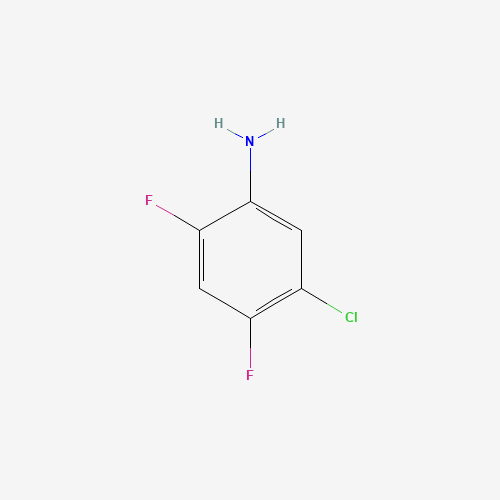 5-Chloro-2,4-Difluoroaniline (CAS: 348-65-2) - Chemical Structure and Molecular Formula 
