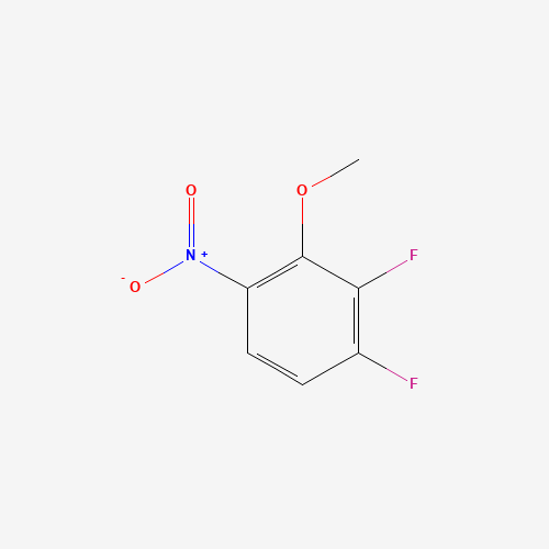 2,3-DIFLUORO-6-NITROANISOLE (CAS: 66684-60-4) - Chemical Structure and Molecular Formula 