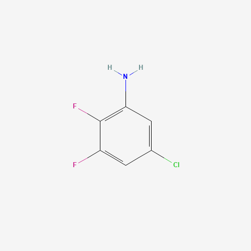 5-CHLORO-2,4-DIFLUORO-BENZENAMINE (CAS: 870606-45-4) - Chemical Structure and Molecular Formula 