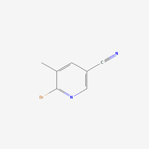 2-Bromo-5-cyano-3-picoline (CAS: 374633-37-1) - Chemical Structure and Molecular Formula 