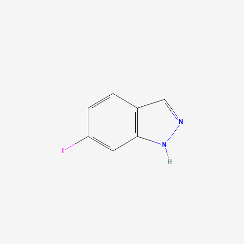 6-IODO (1H)INDAZOLE (CAS: 261953-36-0) - Chemical Structure and Molecular Formula 