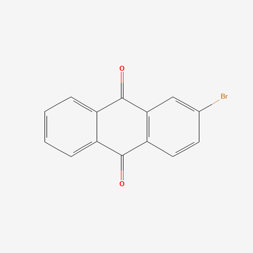 2-Bromoanthraquinone (CAS: 572-83-8) - Chemical Structure and Molecular Formula 