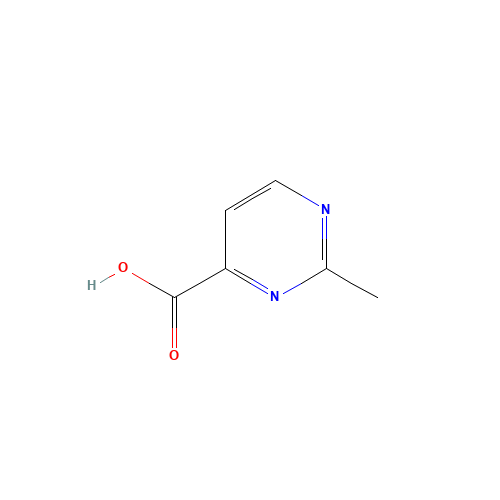 2-Methyl-4-pyrimidinecarboxylic acid (CAS: 13627-49-1) - Chemical Structure and Molecular Formula 