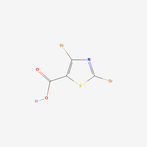 5-Thiazolecarboxylic acid,2,4-dibromo- (CAS: 139669-96-8) - Chemical Structure and Molecular Formula 