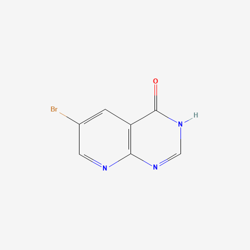 6-BROMOPYRIDO[2,3-D]PYRIMIDIN-4(1H)-ONE (CAS: 155690-79-2) - Chemical Structure and Molecular Formula 