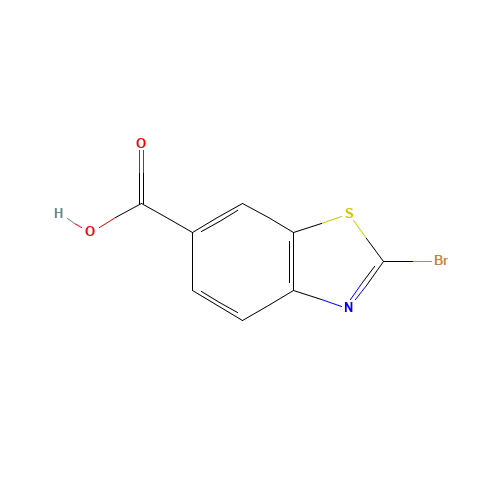 2-BROMO-6-BENZOTHIAZOLECARBOXYLIC ACID (CAS: 22514-58-5) - Chemical Structure and Molecular Formula 