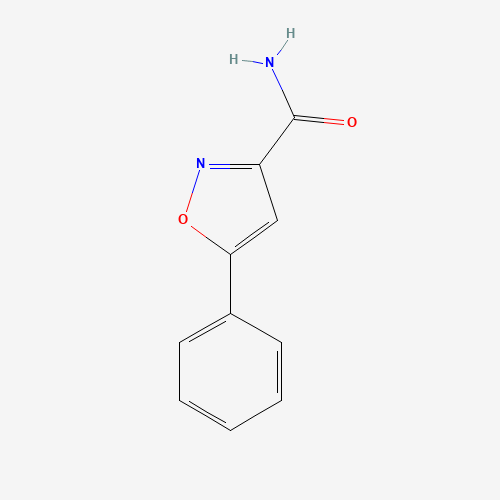 5-Phenyl-3-isoxazolecarboxamide (CAS: 23088-52-0) - Chemical Structure and Molecular Formula 