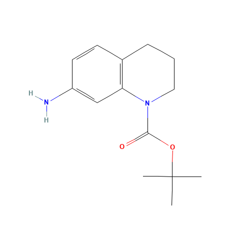 tert-butyl 7-amino-3,4-dihydroquinoline-1(2H)-carboxylate (CAS: 351324-70-4) - Chemical Structure and Molecular Formula 