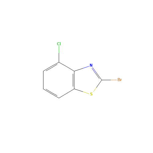 2-BROMO-4-CHLOROBENZOTHIAZOLE (CAS: 3622-40-0) - Chemical Structure and Molecular Formula 