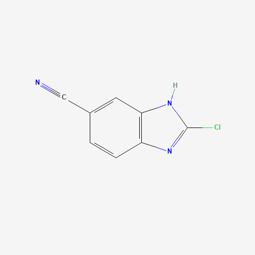 1H-Benzimidazole-5-carbonitrile,2-chloro-(9CI) chemical structure 1H-Benzimidazole-5-carbonitrile,2-chloro-(9CI) (CAS: 401567-00-8) - Chemical Structure and Molecular Formula