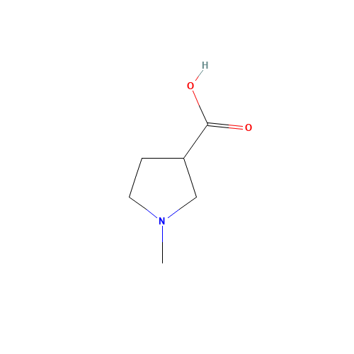 1-METHYL-PYRROLIDINE-3-CARBOXYLIC ACID HYDROCHLORIDE (CAS: 412281-11-9) - Chemical Structure and Molecular Formula 