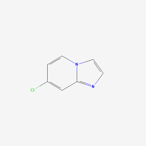 7-CHLOROIMIDAZO[1,2-A]PYRIDINE (CAS: 4532-25-6) - Chemical Structure and Molecular Formula 