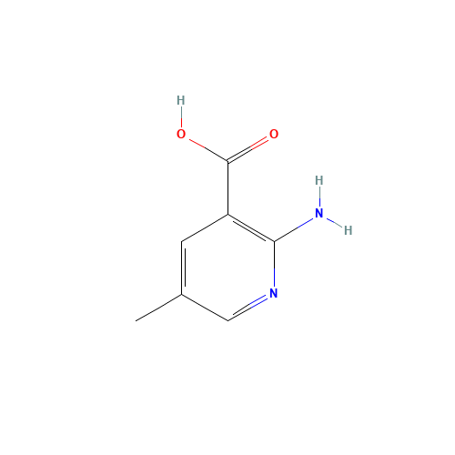 3-Pyridinecarboxylicacid,2-amino-5-methyl-(9CI) (CAS: 532440-94-1) - Chemical Structure and Molecular Formula 