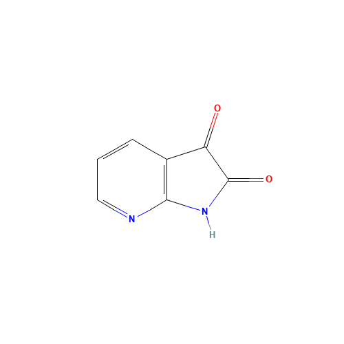 1H-PYRROLO[2,3-B]PYRIDINE-2,3-DIONE (CAS: 5654-95-5) - Chemical Structure and Molecular Formula 