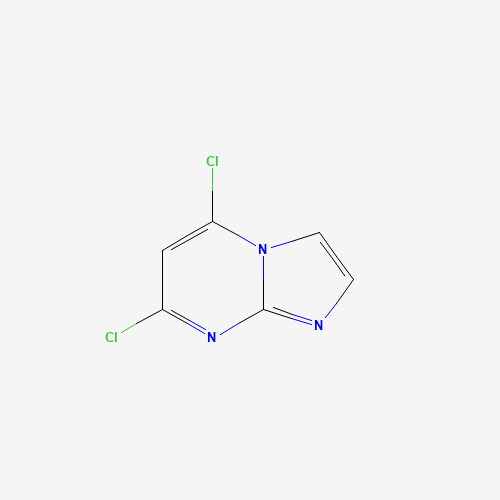 5,7-DICHLORO-IMIDAZO[1,2-A]PYRIMIDINE (CAS: 57473-32-2) - Chemical Structure and Molecular Formula 