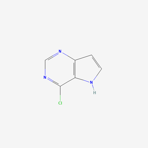 4-CHLORO-5H-PYRROLO[3,2-D] PYRIMIDINE (CAS: 84905-80-6) - Chemical Structure and Molecular Formula 