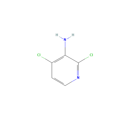 2,4-DICHLORO-3-AMINOPYRIDINE (CAS: 173772-63-9) - Chemical Structure and Molecular Formula 