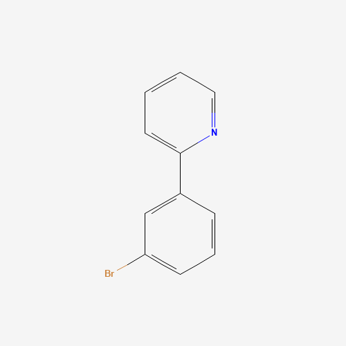 2-(3-BROMOPHENYL)PYRIDINE (CAS: 4373-60-8) - Chemical Structure and Molecular Formula 