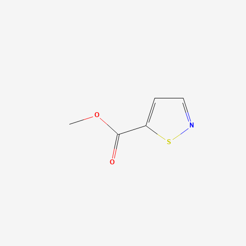 ISOTHIAZOLE-5-CARBOXYLIC ACID METHYL ESTER chemical structure ISOTHIAZOLE-5-CARBOXYLIC ACID METHYL ESTER (CAS: 15901-66-3) - Chemical Structure and Molecular Formula