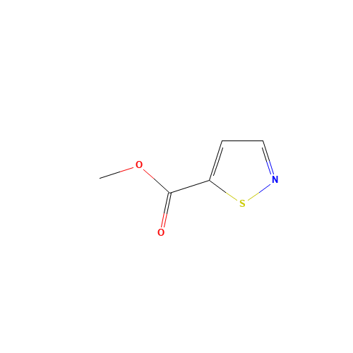 ISOTHIAZOLE-5-CARBOXYLIC ACID METHYL ESTER (CAS: 15901-66-3) - Chemical Structure and Molecular Formula 
