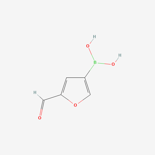 5-Formylfuran-3-boronic acid chemical structure 5-Formylfuran-3-boronic acid (CAS: 62306-80-3) - Chemical Structure and Molecular Formula