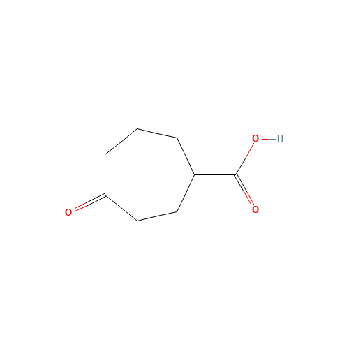 4-OXO-2-CARBOXYCYCLOHEPTANE (CAS: 90482-29-4) - Chemical Structure and Molecular Formula 