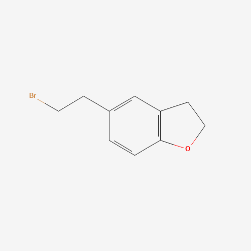 5-(2-Bromoethyl)-2,3-dihydrobenzofuran (CAS: 127264-14-6) - Chemical Structure and Molecular Formula 