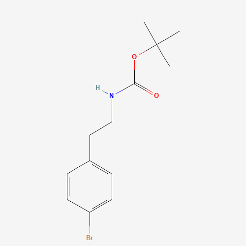 N-BOC-2-(4-BROMO-PHENYL)-ETHYLAMINE (CAS: 120157-97-3) - Chemical Structure and Molecular Formula 