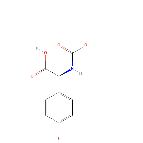 (S)-N-BOC-4-FLUOROPHENYLGLYCINE (CAS: 142186-36-5) - Related Chemical Product