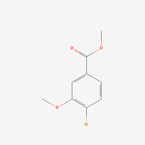 METHYL 4-BROMO-3-METHOXYBENZOATE (CAS: 17100-63-9) - Chemical Structure and Molecular Formula 