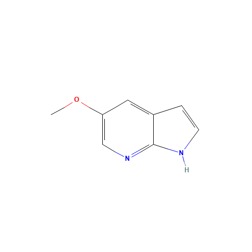 5-METHOXY-1H-PYRROLO[2,3-B]PYRIDINE (CAS: 183208-36-8) - Chemical Structure and Molecular Formula 