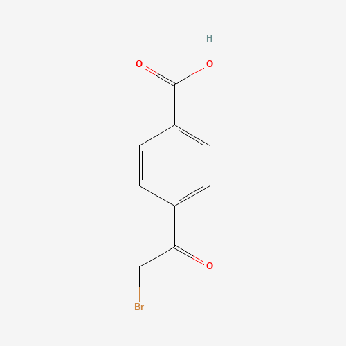 4-(2-Bromo-acetyl)-benzoic acid (CAS: 20099-90-5) - Chemical Structure and Molecular Formula 