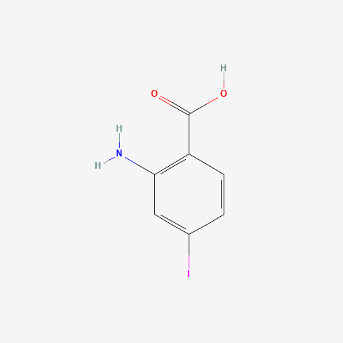 2-AMINO-4-IODOBENZOIC ACID (CAS: 20776-54-9) - Chemical Structure and Molecular Formula 