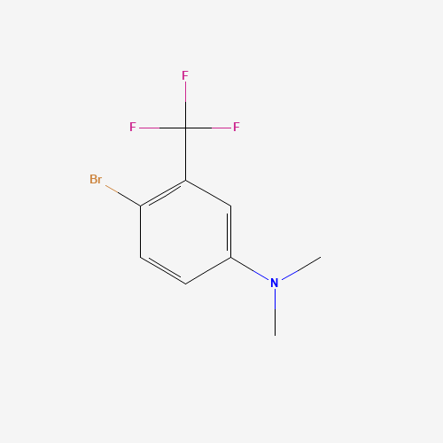 4-BROMO-N,N-DIMETHYL-3-(TRIFLUOROMETHYL)ANILINE (CAS: 51332-24-2) - Chemical Structure and Molecular Formula 