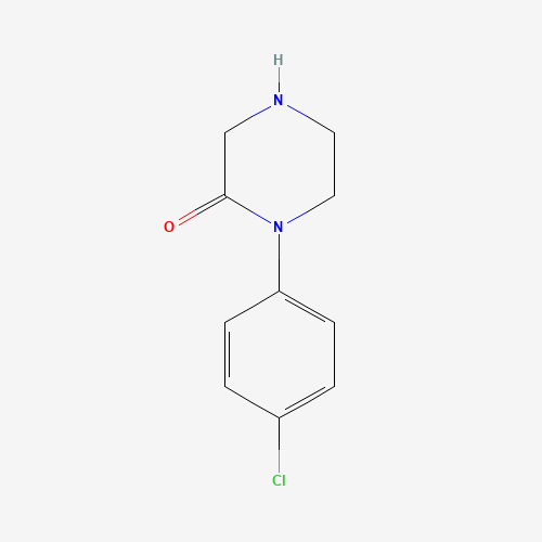 1-(4-Chlorophenyl)piperazin-2-one (CAS: 55083-85-7) - Chemical Structure and Molecular Formula 