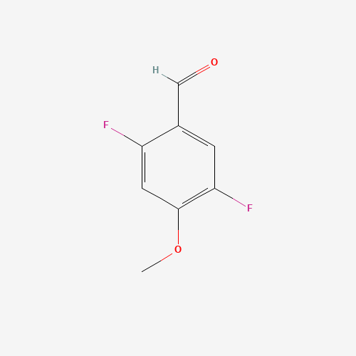 2,5-DIFLUORO-4-METHOXYBENZALDEHYDE chemical structure 2,5-DIFLUORO-4-METHOXYBENZALDEHYDE (CAS: 879093-08-0) - Chemical Structure and Molecular Formula