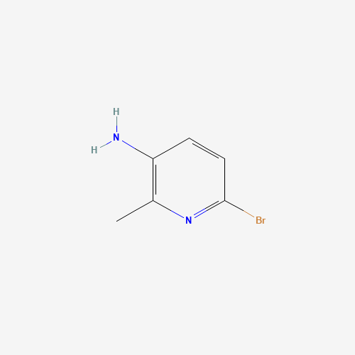 5-Amino-2-bromo-6-picoline (CAS: 126325-47-1) - Chemical Structure and Molecular Formula 