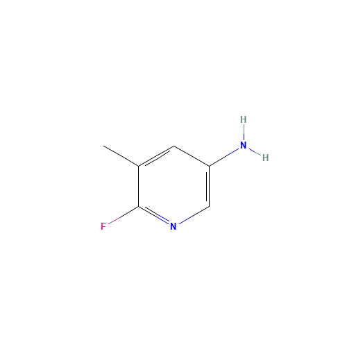 2-Fluoro-3-methyl-5-aminopyridine (CAS: 186593-48-6) - Chemical Structure and Molecular Formula 